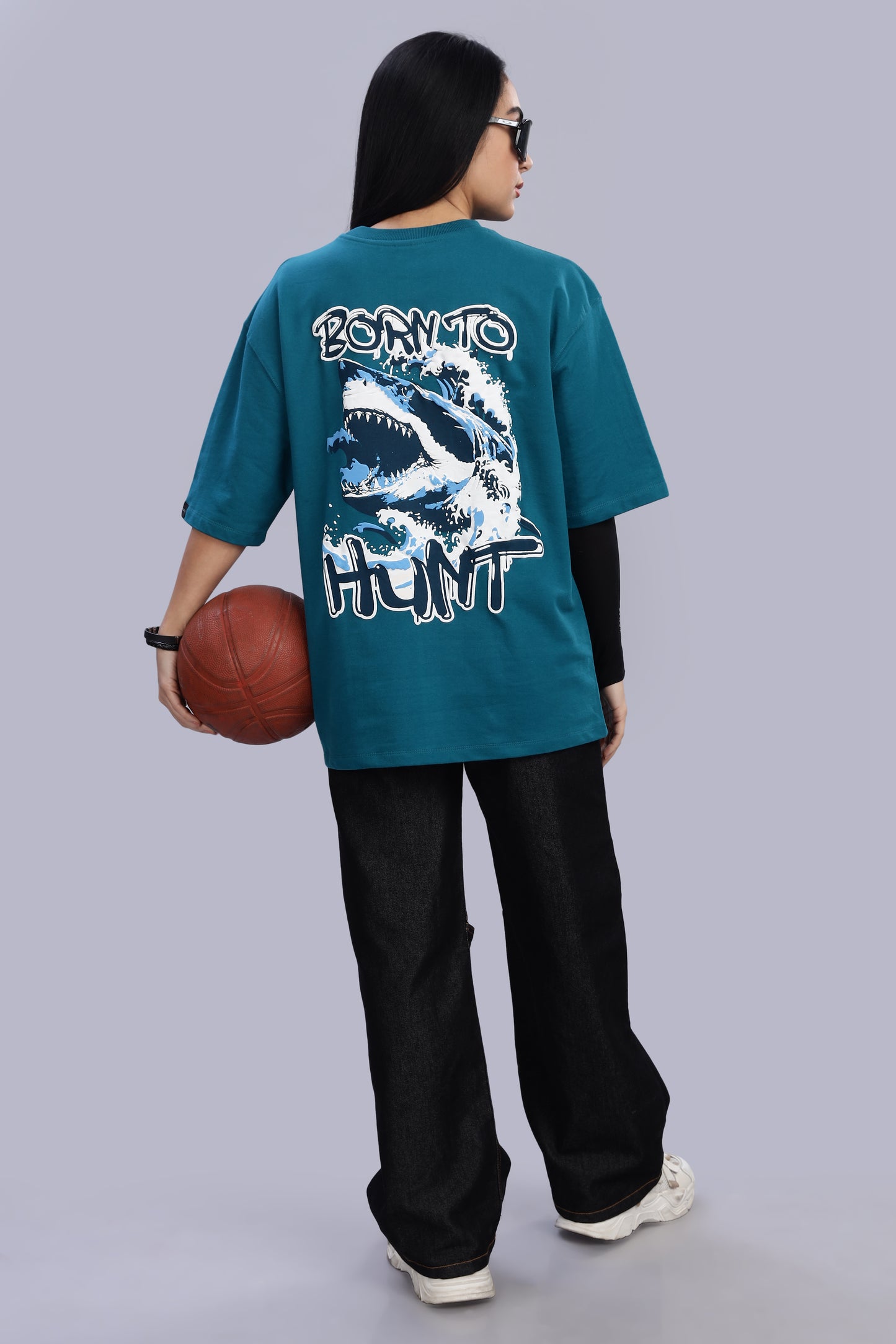 Kill Them with Good Looks: Shark- Born to Hunt T-shirt