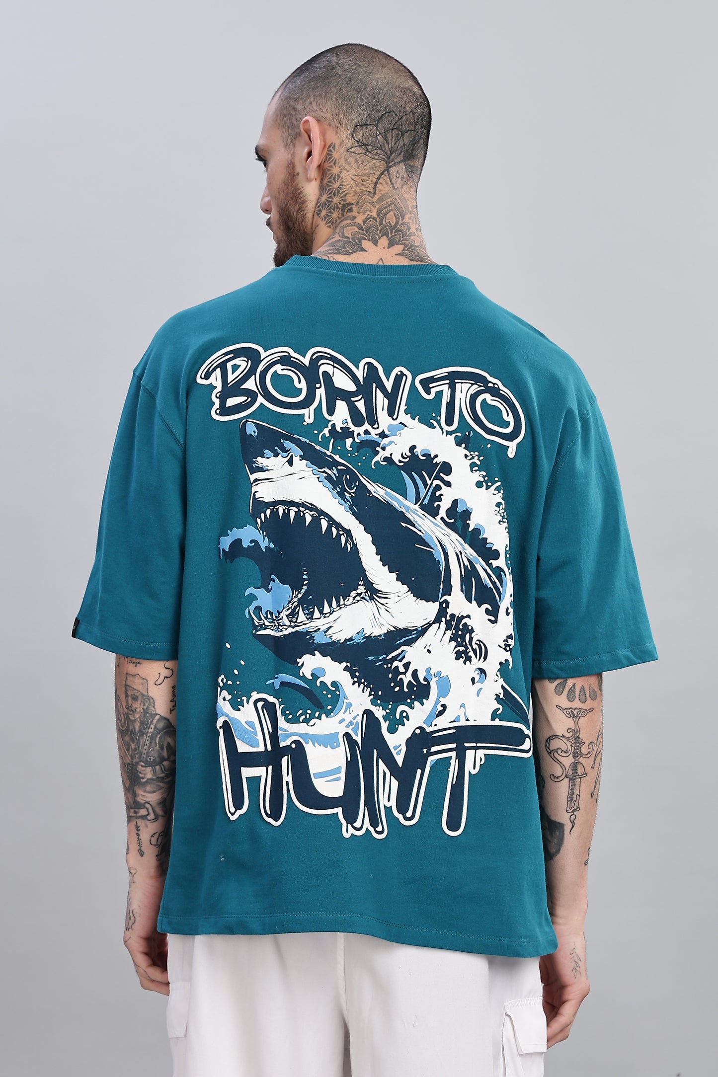 Kill Them with Good Looks: Shark- Born to Hunt T-shirt