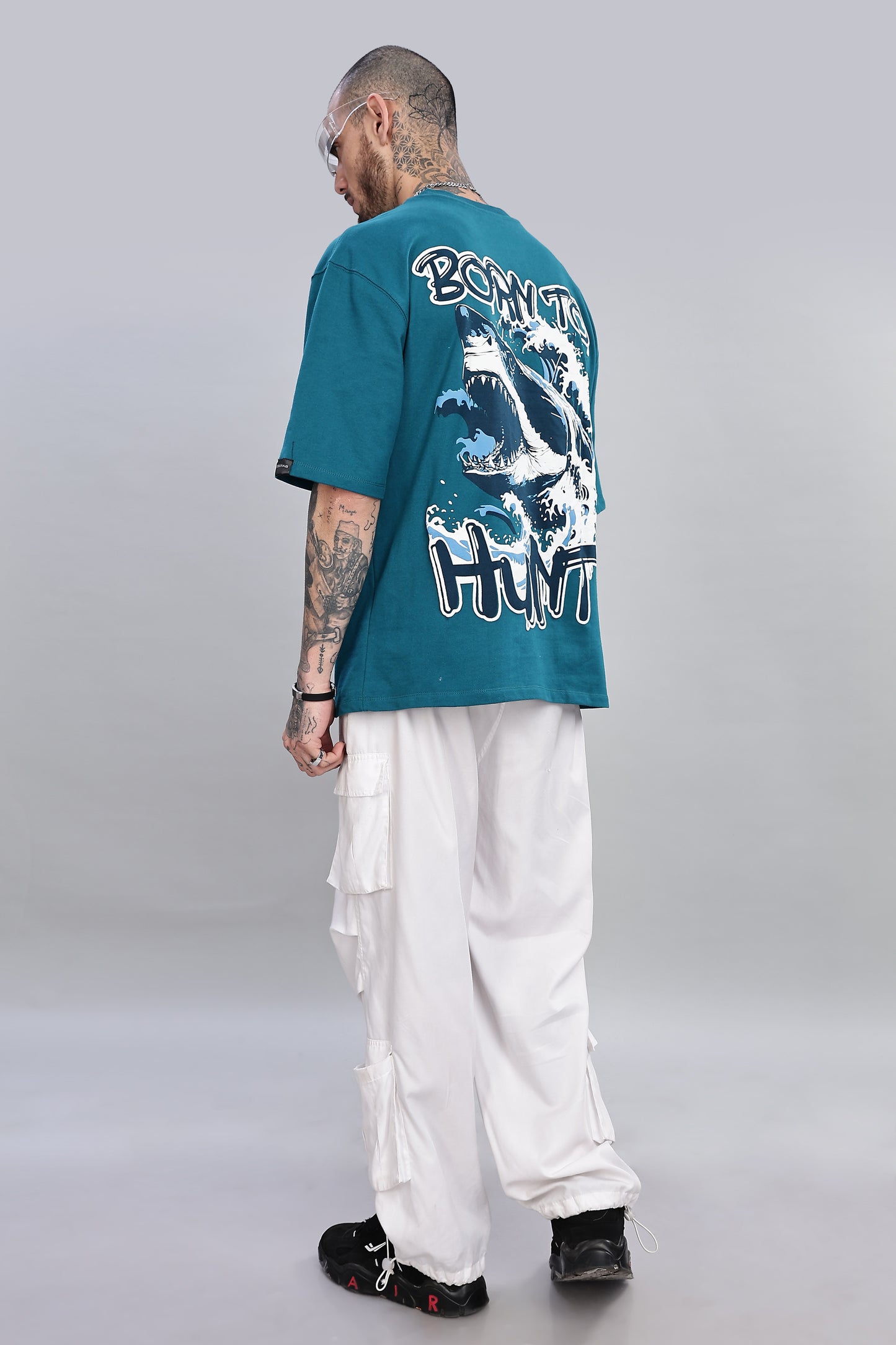 Kill Them with Good Looks: Shark- Born to Hunt T-shirt