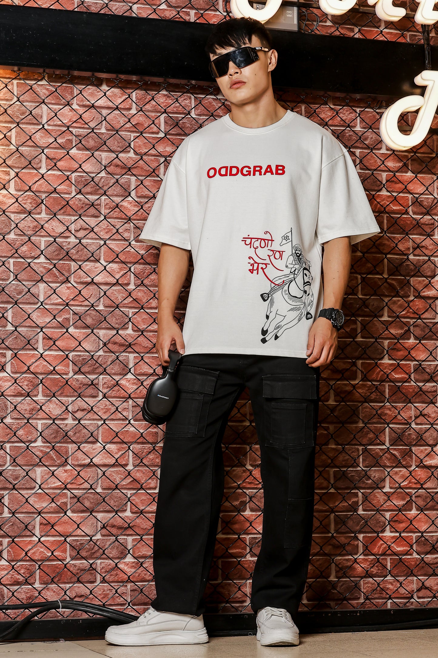 Warrior Edition Oversized Off-White T-shirt