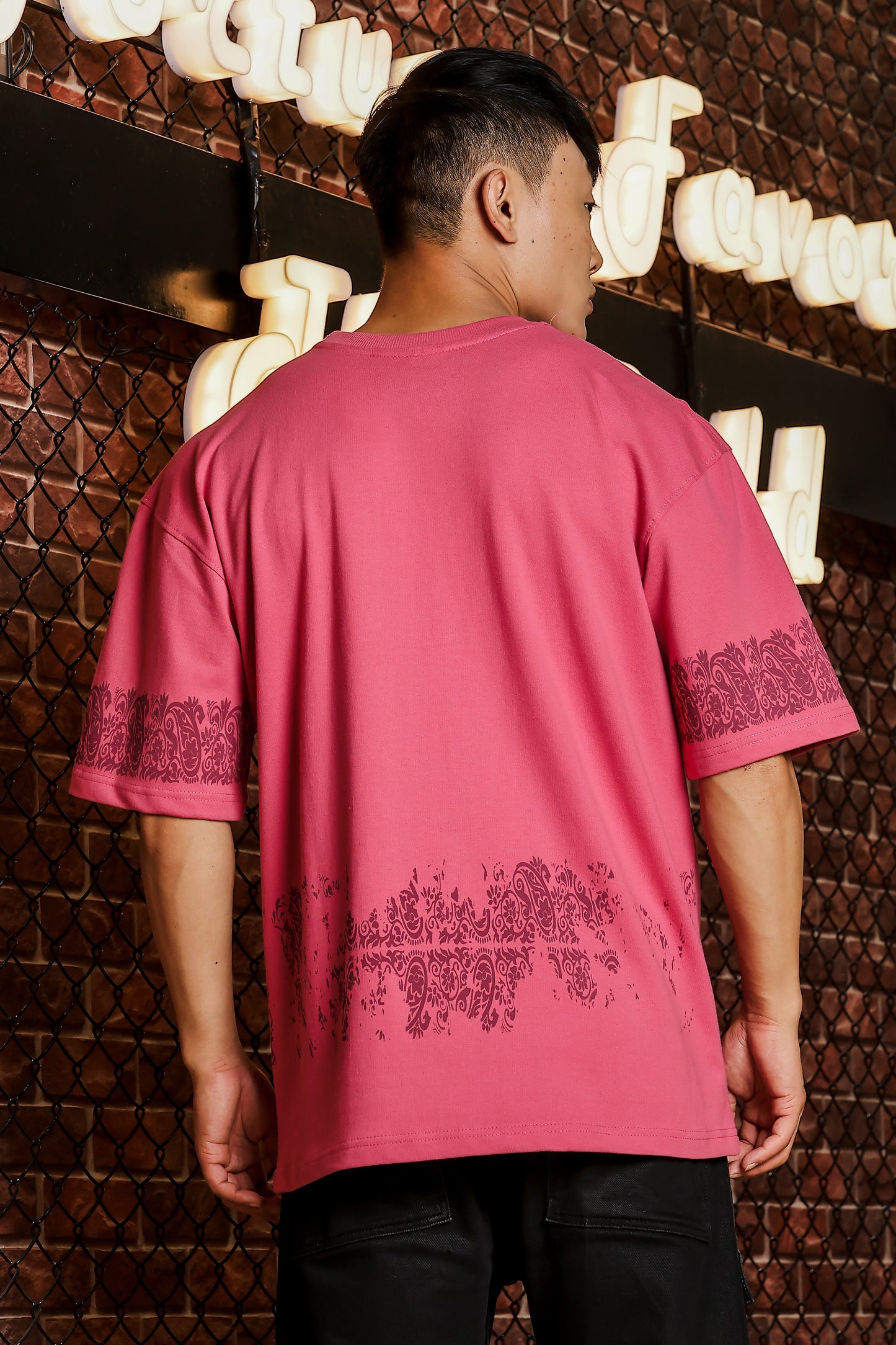 Regal Rise Pink Oversized T-Shirt