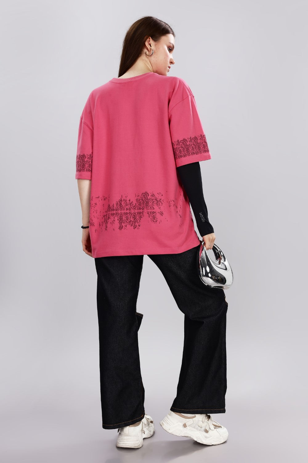 Regal Rise Pink Oversized T-Shirt