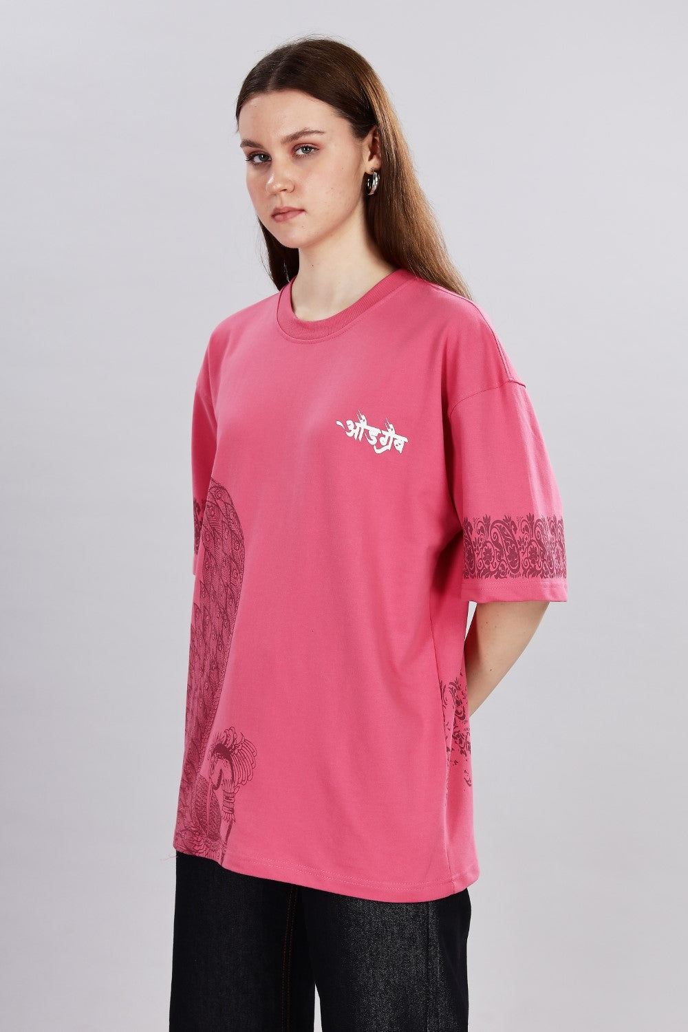 Regal Rise Pink Oversized T-Shirt