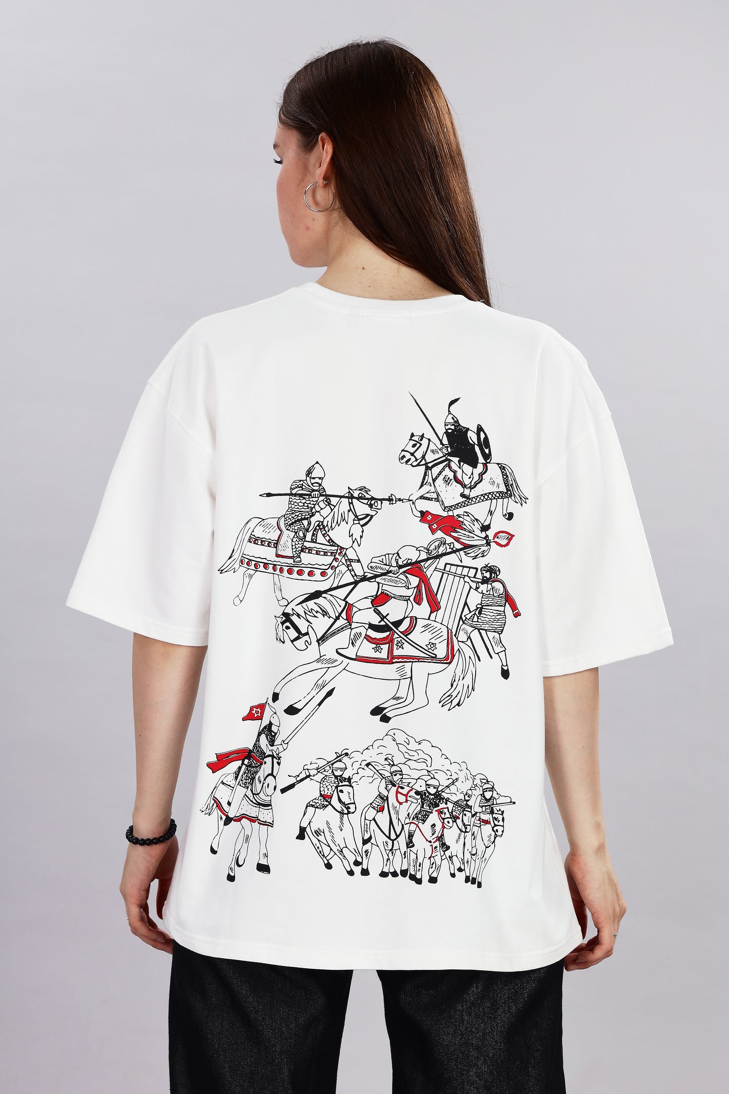 Warrior Edition Oversized Off-White T-shirt