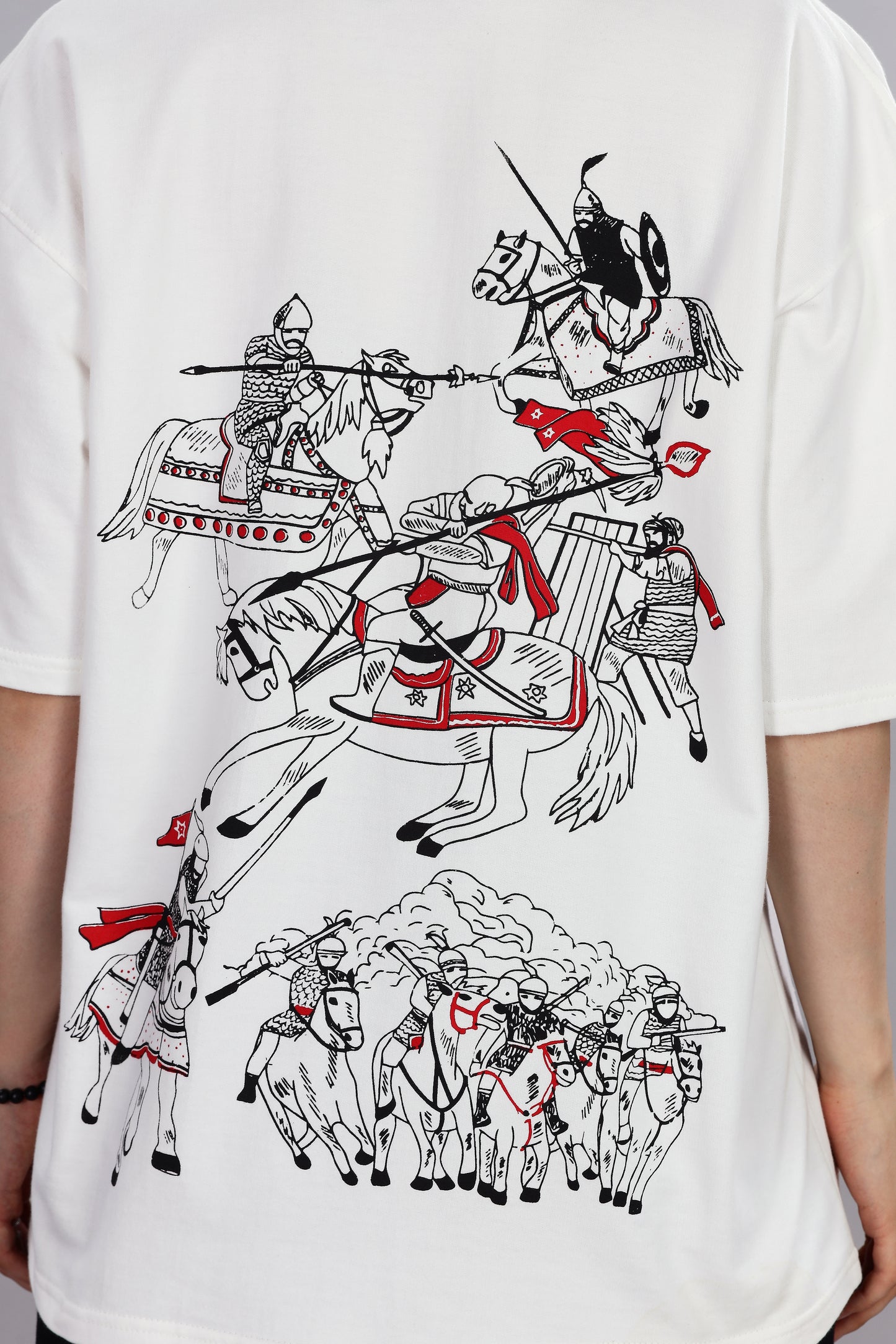 Warrior Edition Oversized Off-White T-shirt