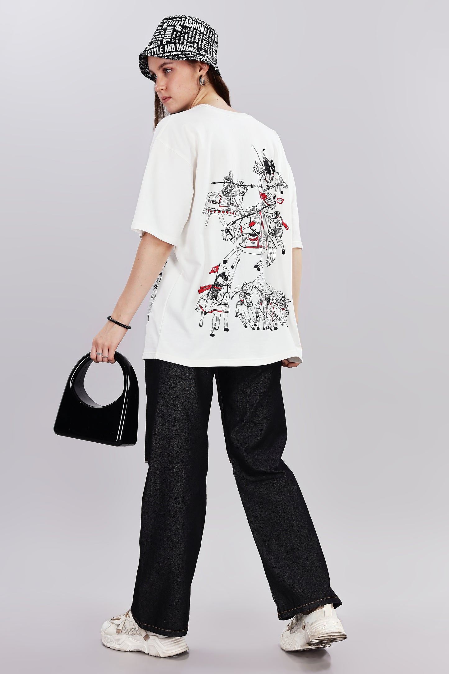 Warrior Edition Oversized Off-White T-shirt