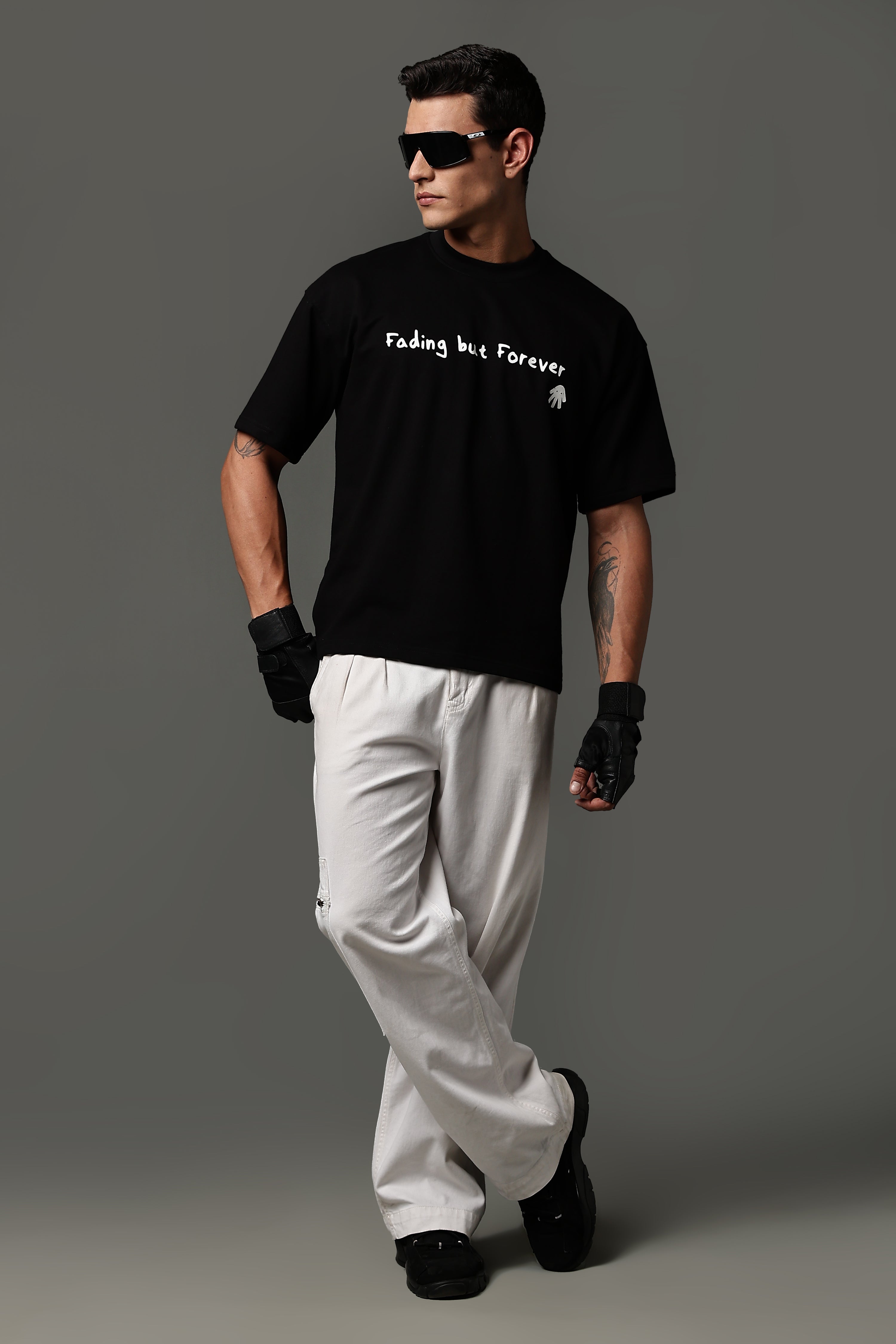 Fading Black Oversized T-shirt