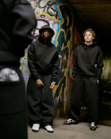 Record Baggy Black Sweatpants