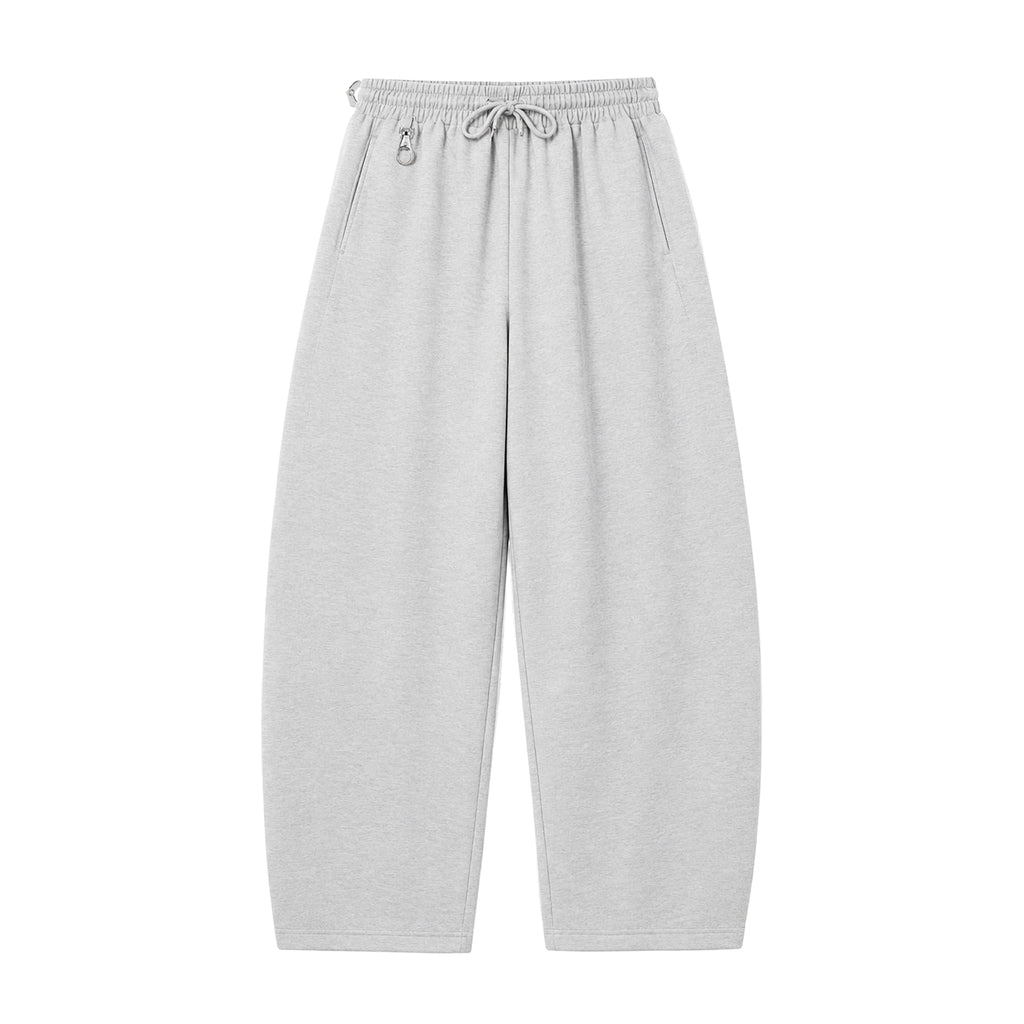 White Utility Baggy Sweatpants