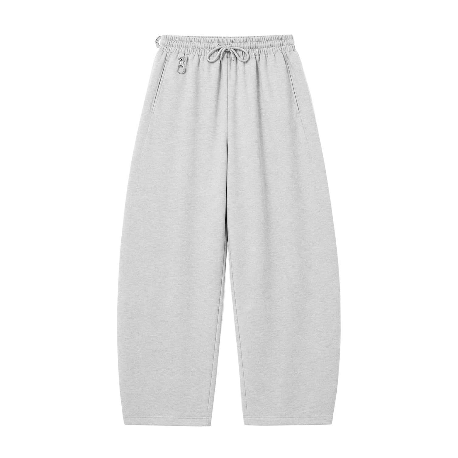 White Utility Baggy Sweatpants