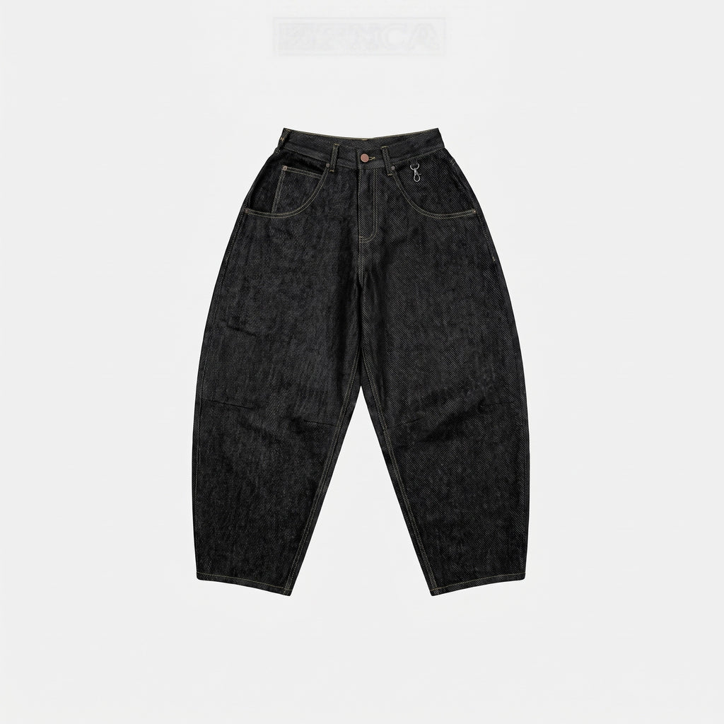 Noir Utility Baggy Jeans