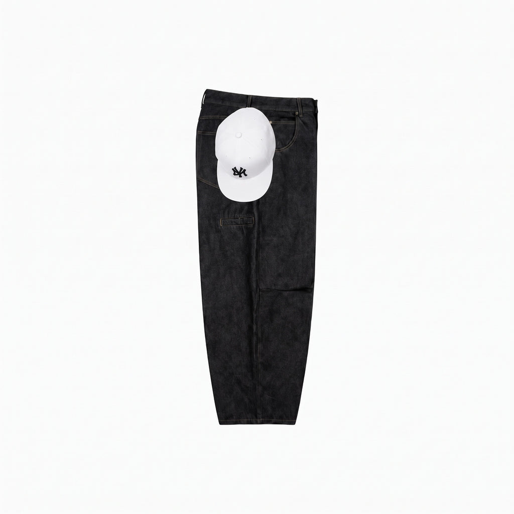 Noir Utility Baggy Jeans