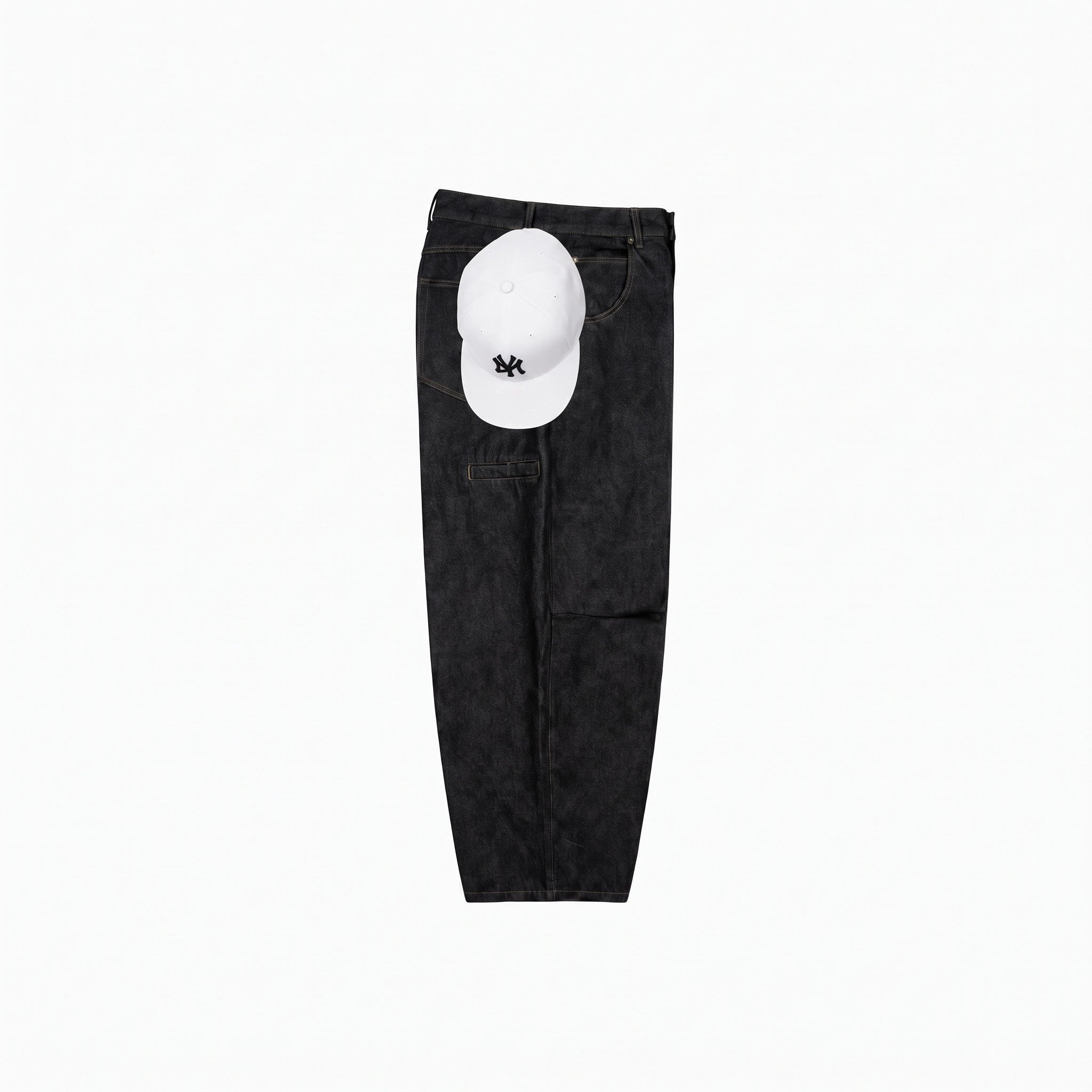 Noir Utility Baggy Jeans