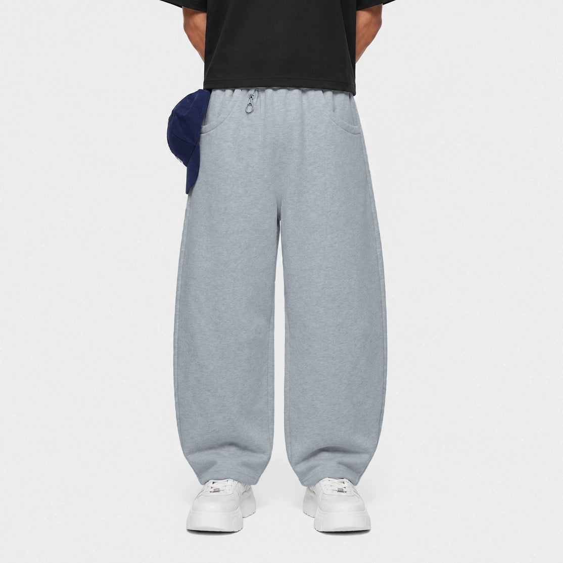 Dark Grey Utility Baggy Sweatpants