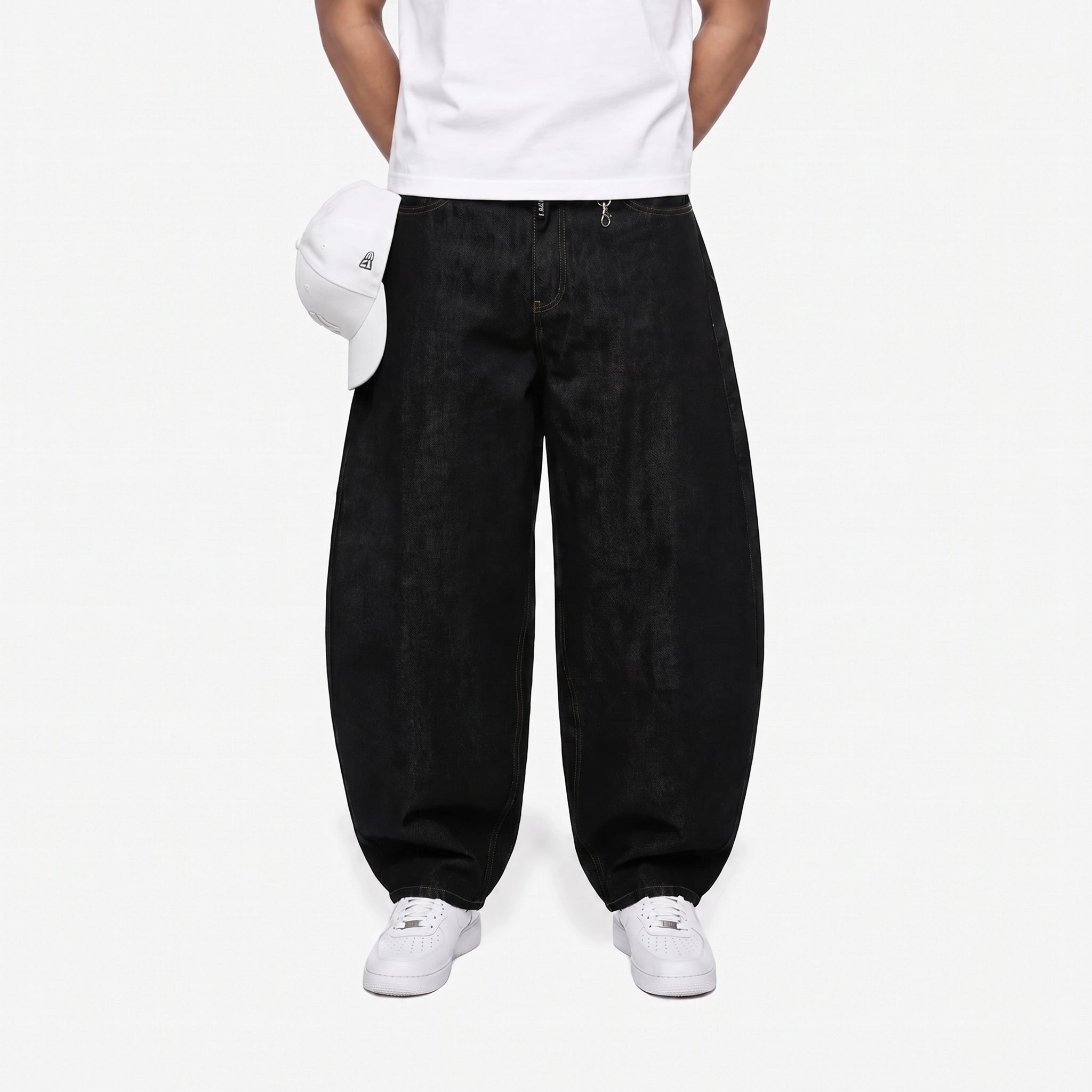 Noir Utility Baggy Jeans