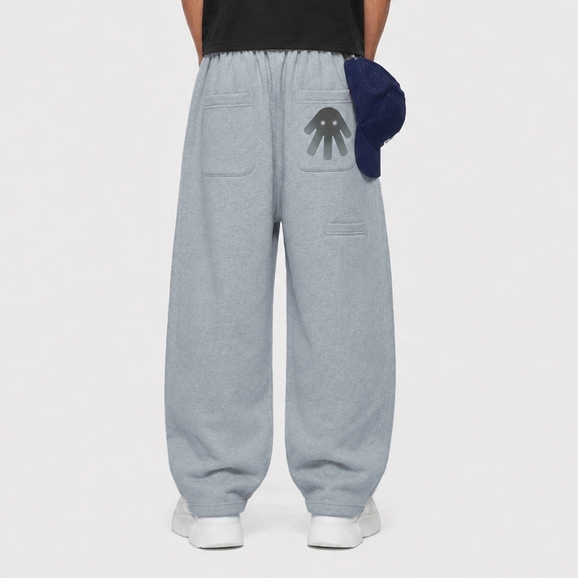 Dark Grey Utility Baggy Sweatpants
