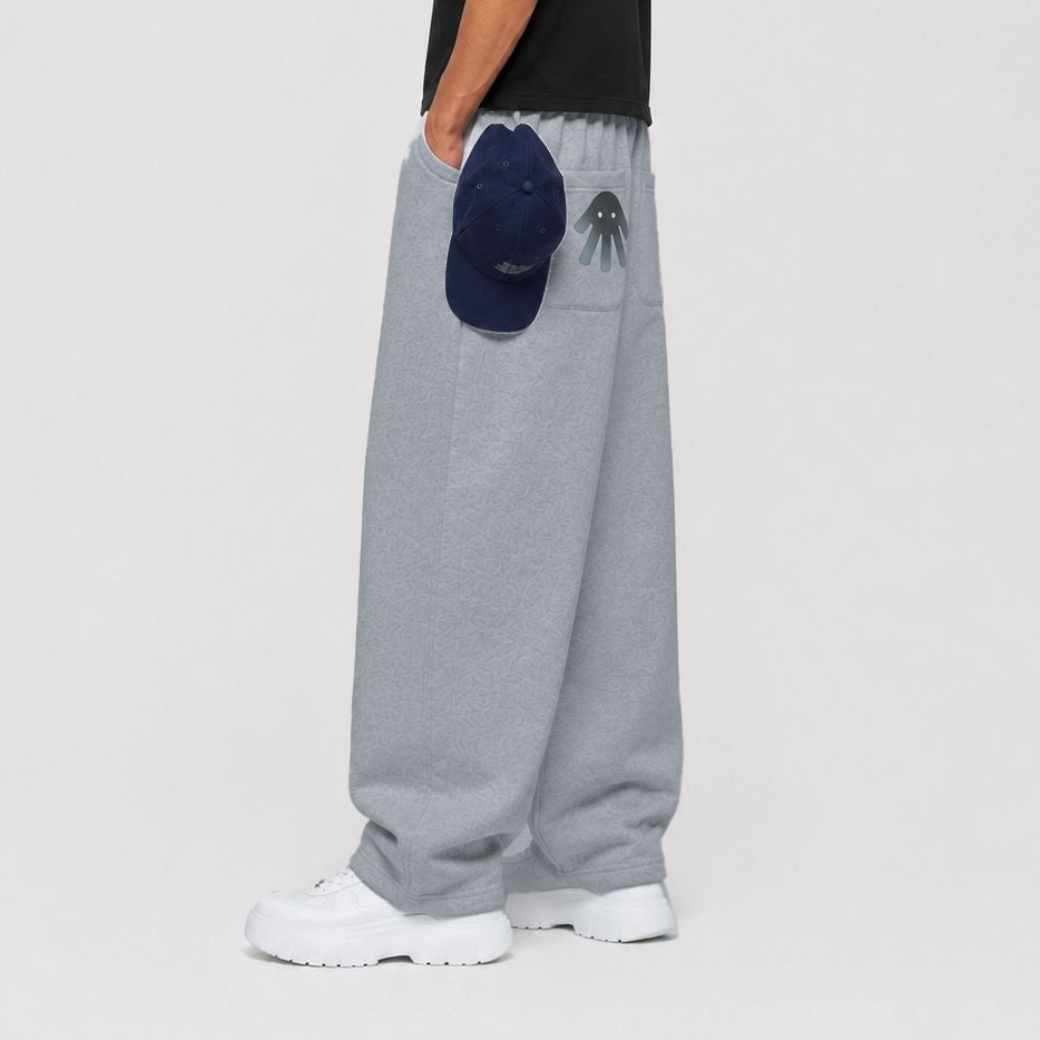 Dark Grey Utility Baggy Sweatpants