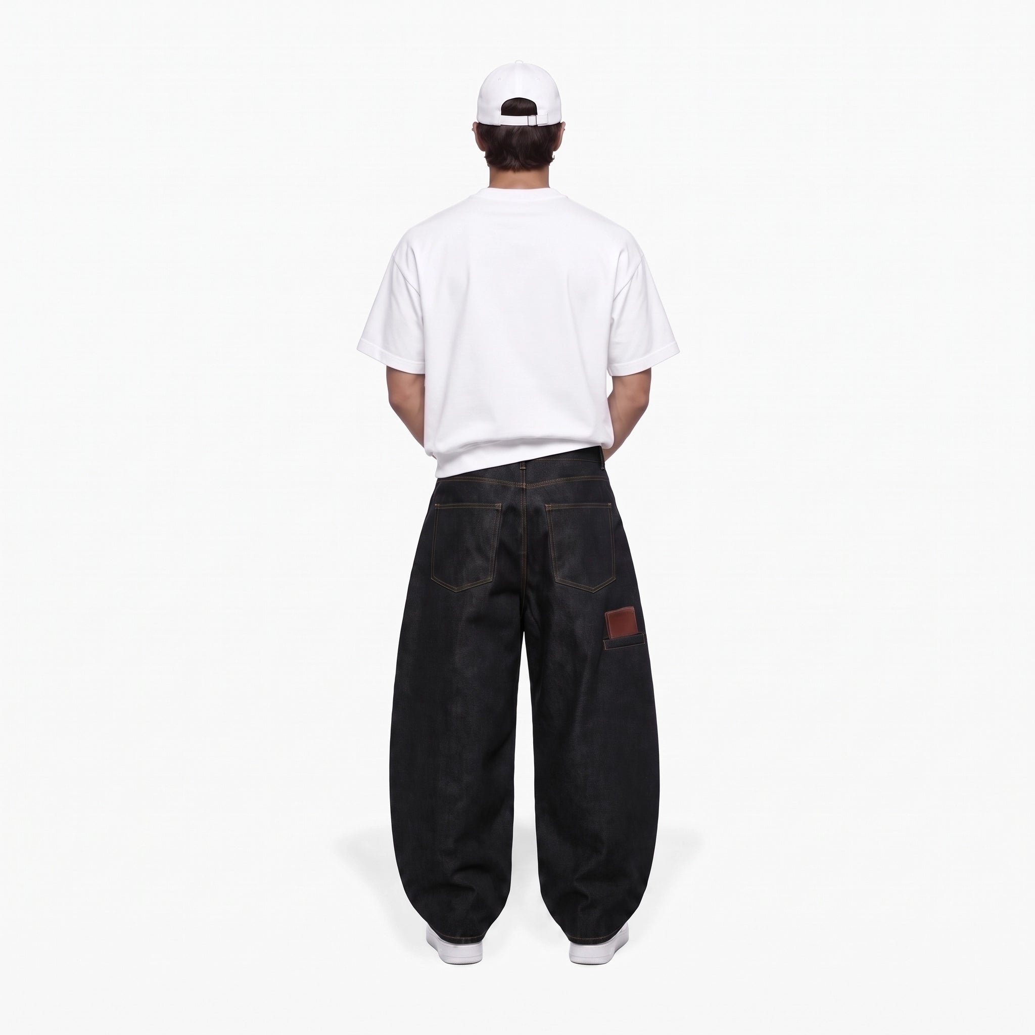 Noir Utility Baggy Jeans