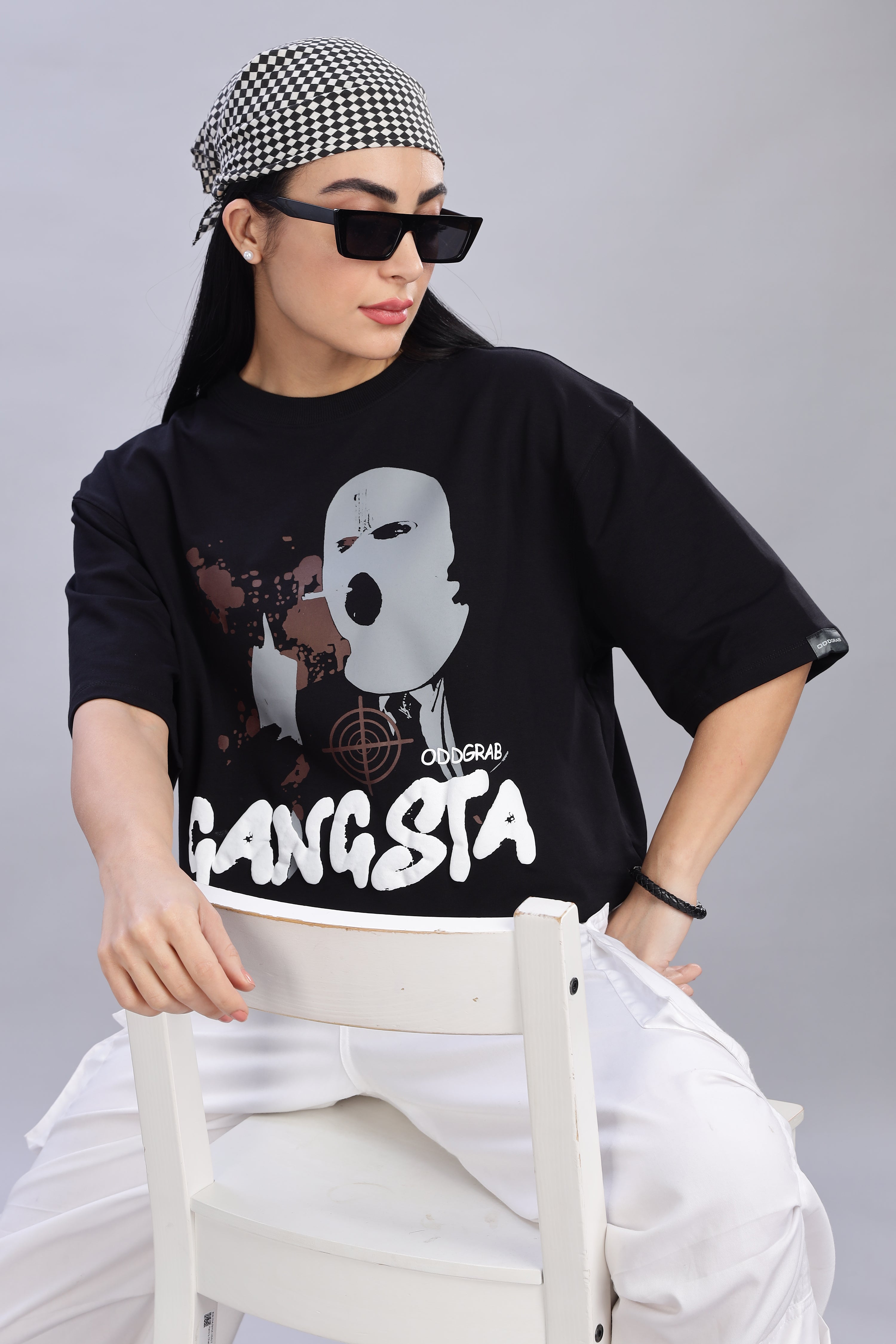 Prefers to Slay in the Dark: Gangsta Black T-shirt