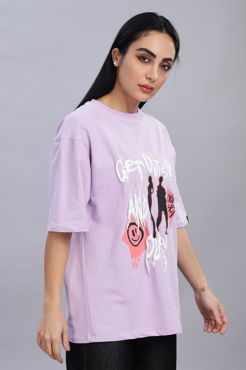 Live Lavender Dreams in Outdoor Schemes: Good vibes T-shirt