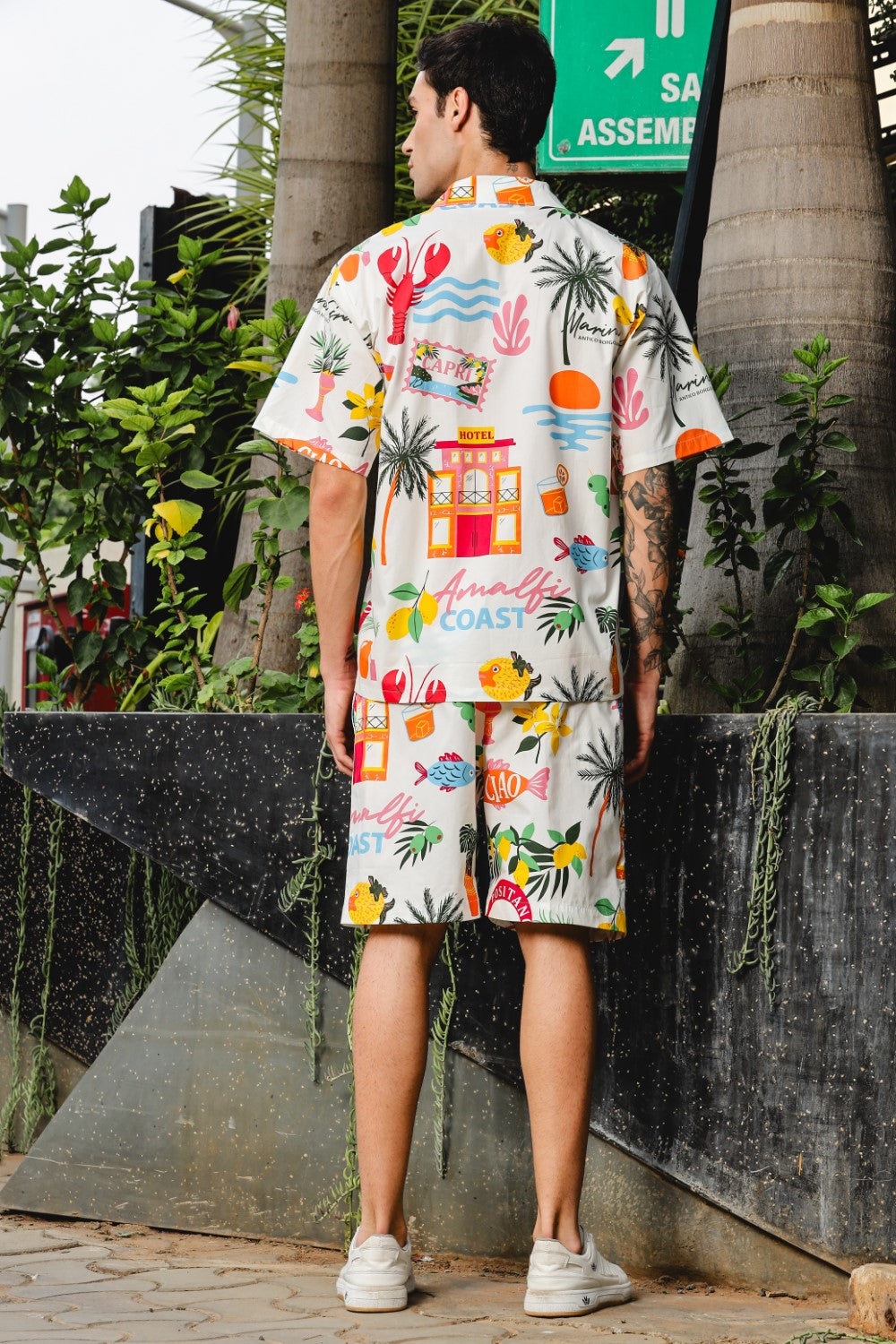 Amalfi Escape Printed Co-ord Set – Vibrant Vacation Mode