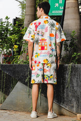 Amalfi Escape Printed Co-ord Set – Vibrant Vacation Mode