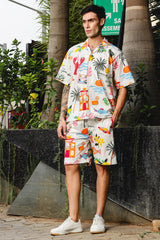 Amalfi Escape Printed Co-ord Set – Vibrant Vacation Mode