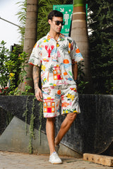 Amalfi Escape Printed Co-ord Set – Vibrant Vacation Mode