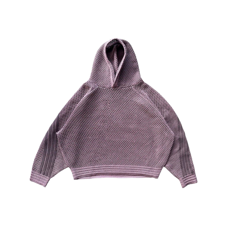 PINK MESH HOODIE