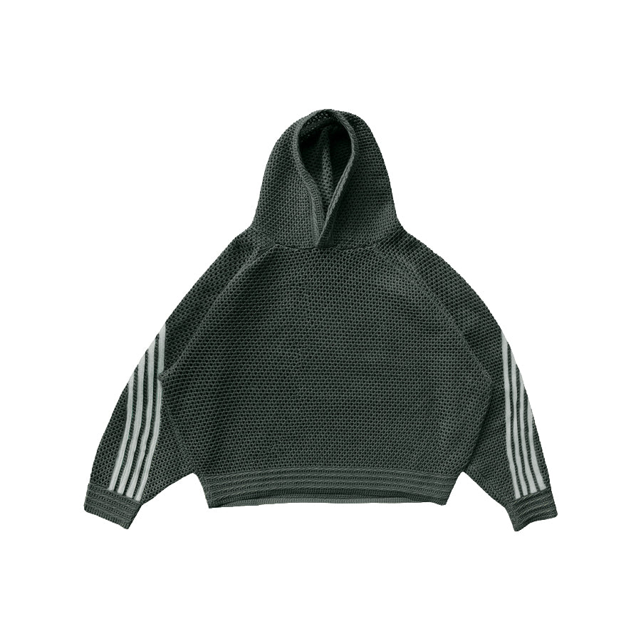 GREEN MESH HOODIE