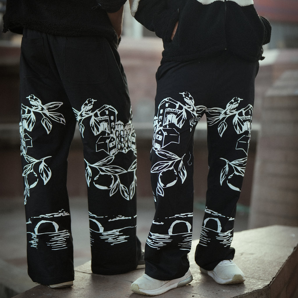 Midnight Sketch Flare Pants