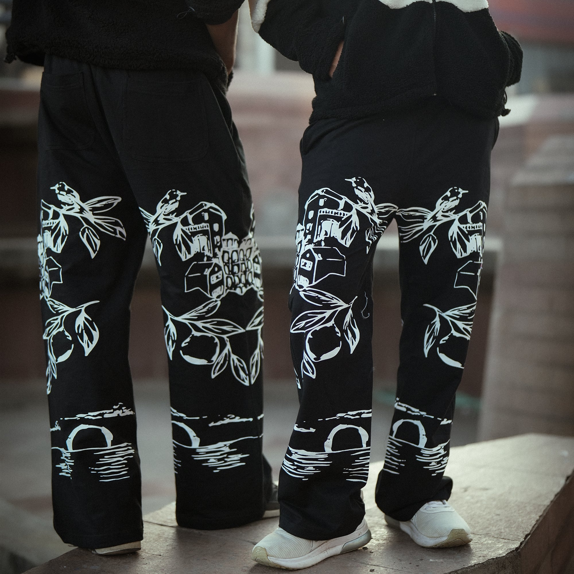 Midnight Sketch Flare Pants