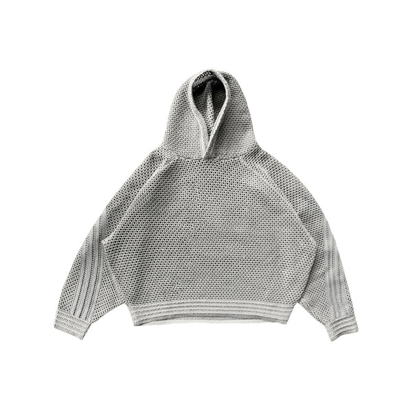 Light Grey Mesh Hoodie