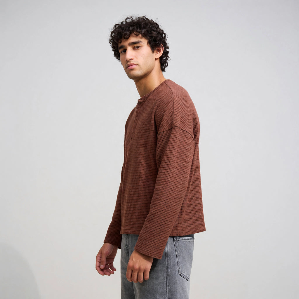 Coffee Waffle Henley