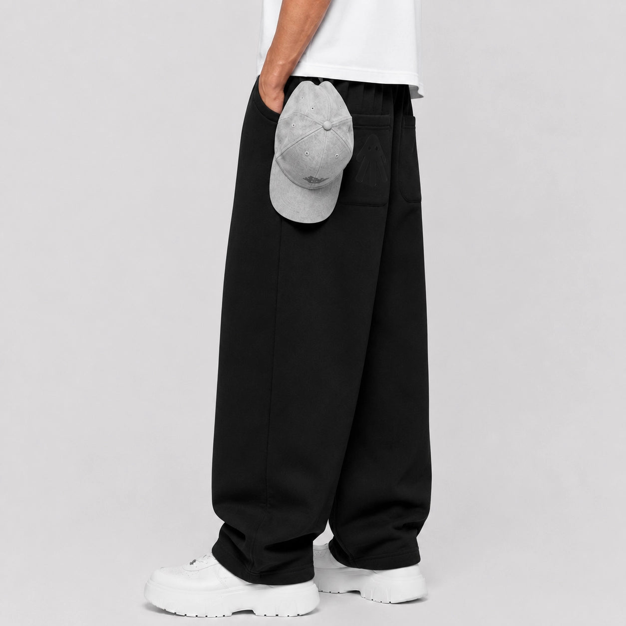 Black Utility Baggy Sweatpants