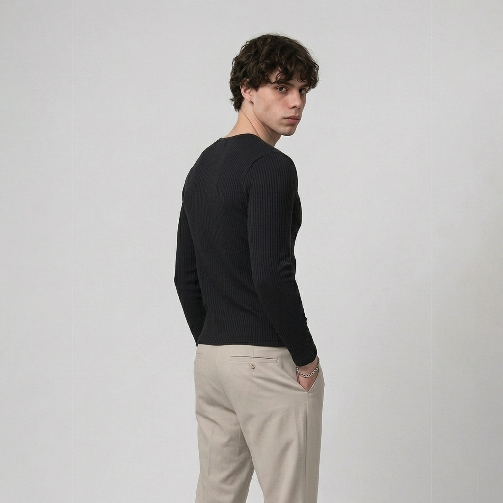 Core Black Henley