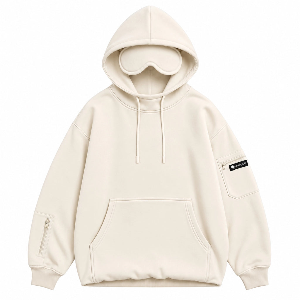 Cream Eye Mask Hoodie