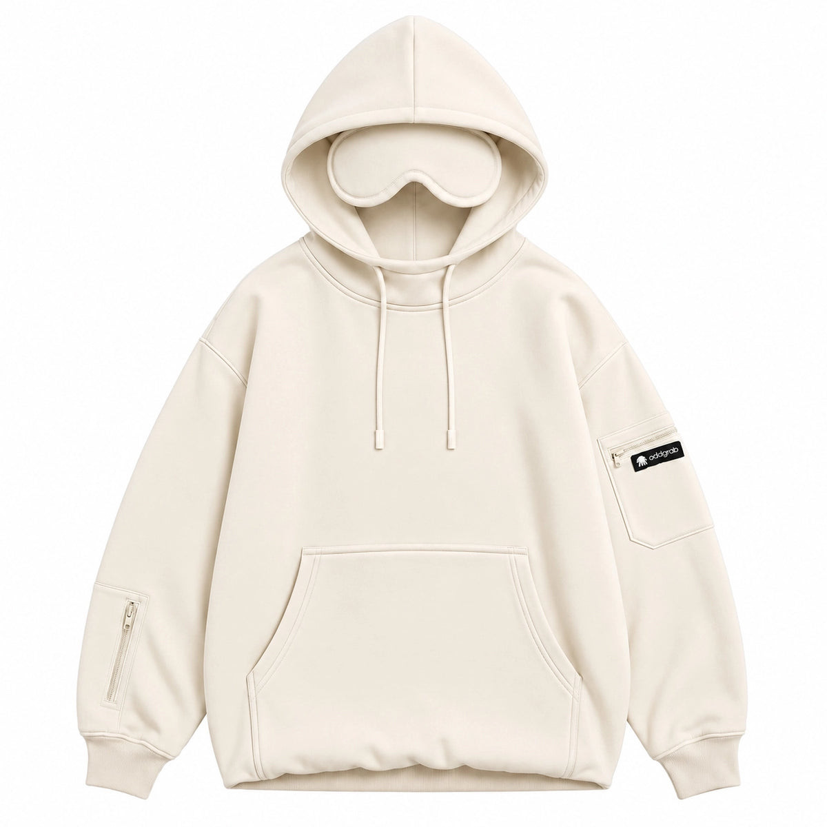 Cream Eye Mask Hoodie