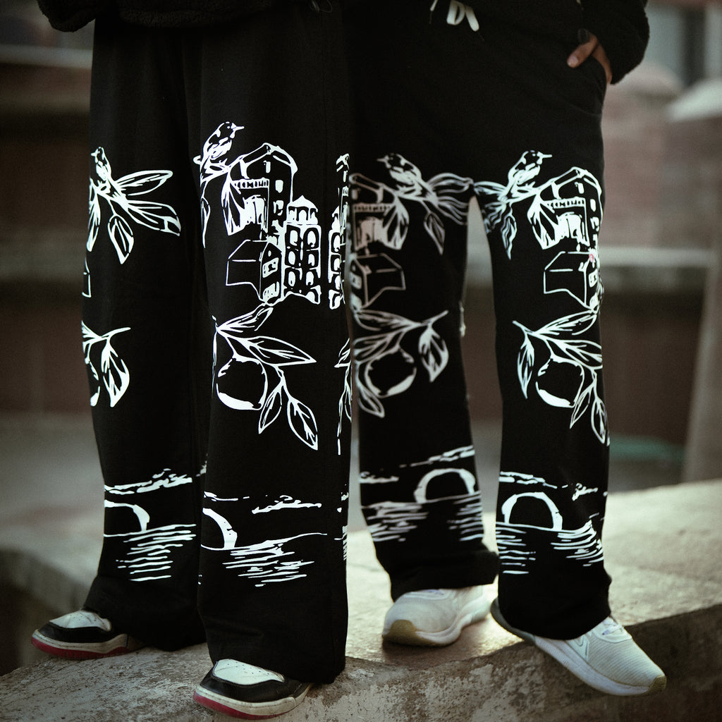 Midnight Sketch Flare Pants