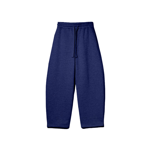 Navy Blue Straight Fit Sweatpants