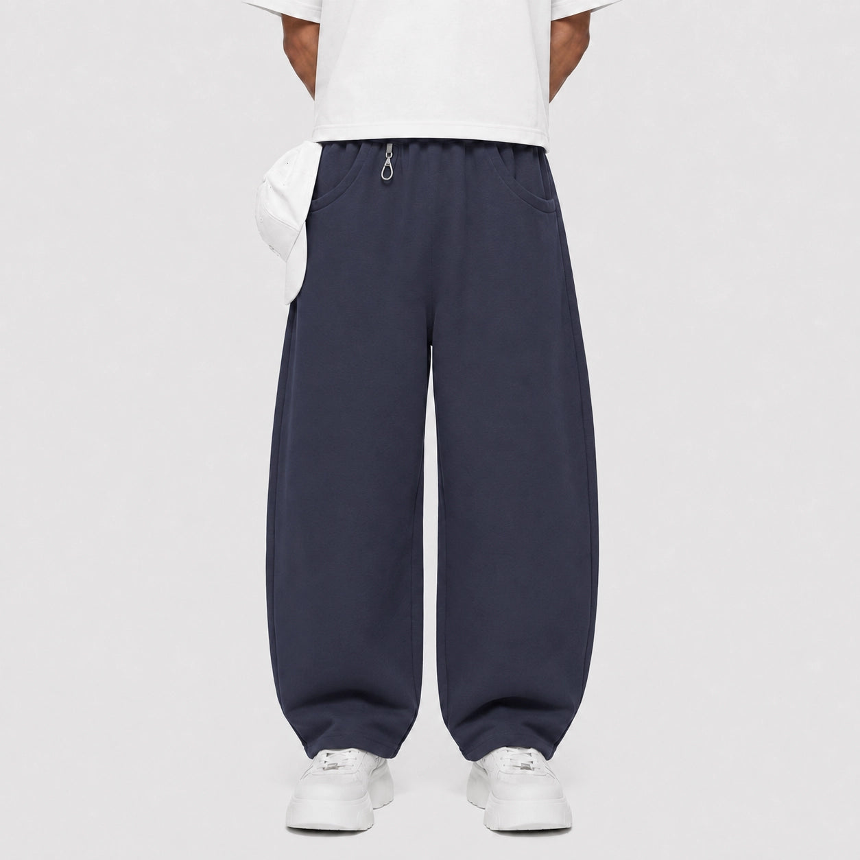 Blue Utility Baggy Sweatpants