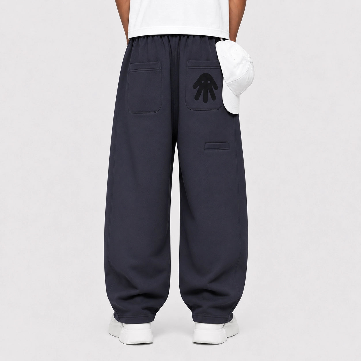 Blue Utility Baggy Sweatpants