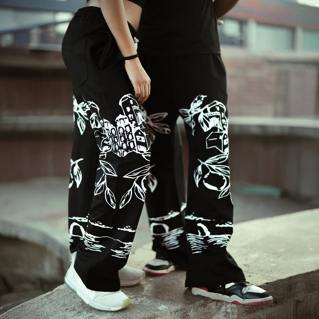 Midnight Sketch Flare Pants