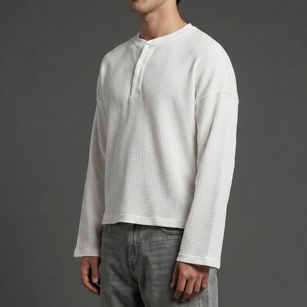 Classic White Henley