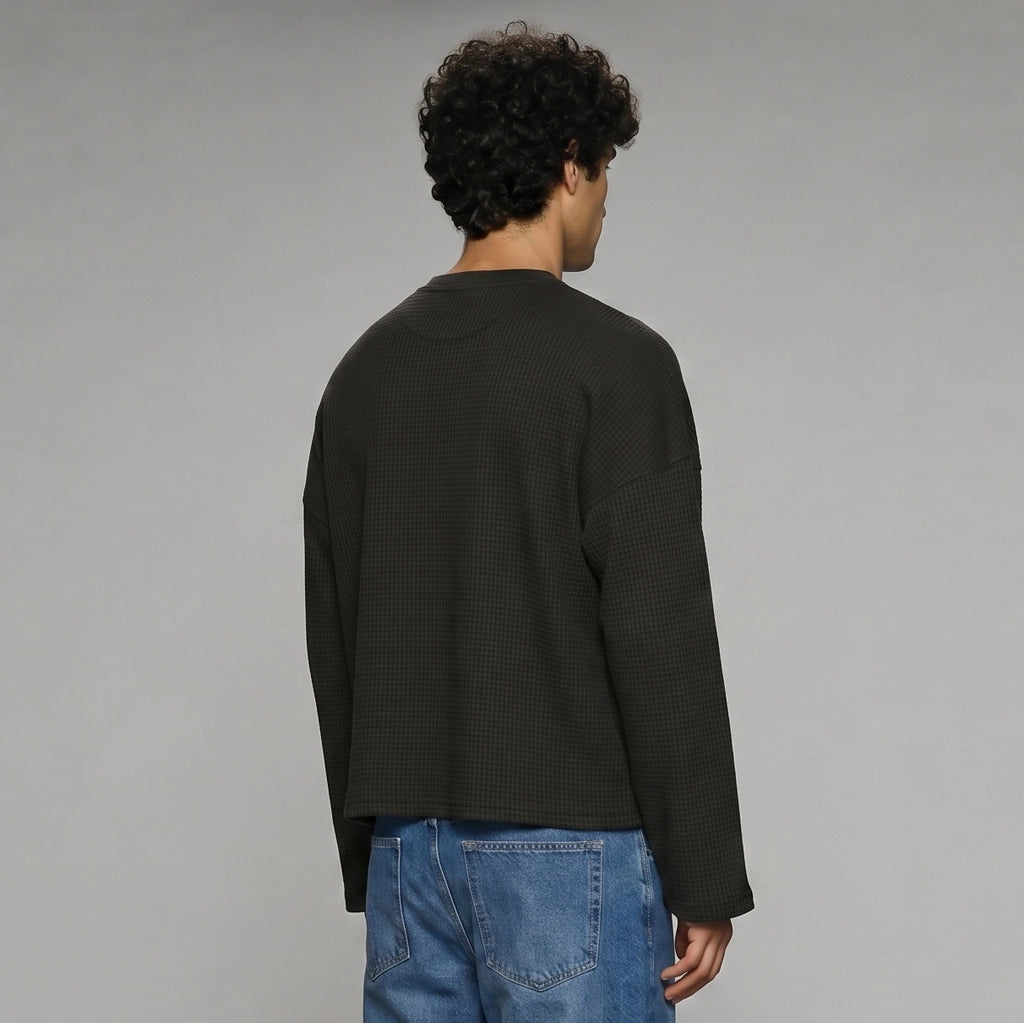 Classic Black Henley