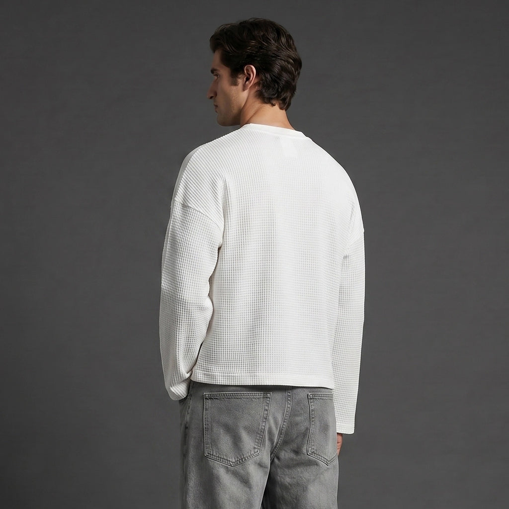 Classic White Henley