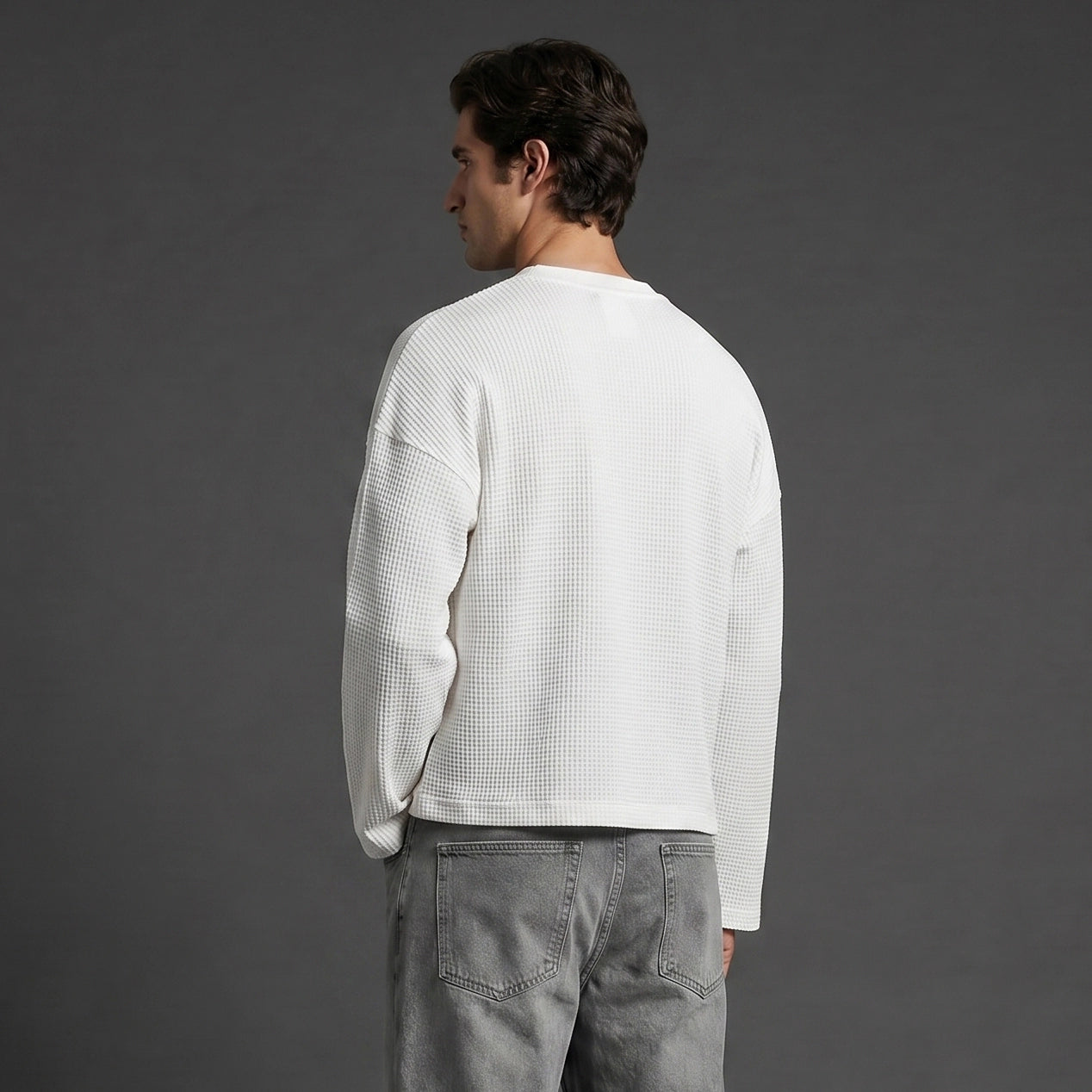 Classic White Henley