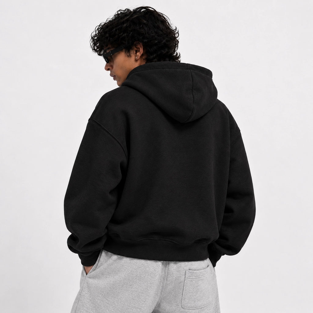 Frost Clasp Hoodie  Black