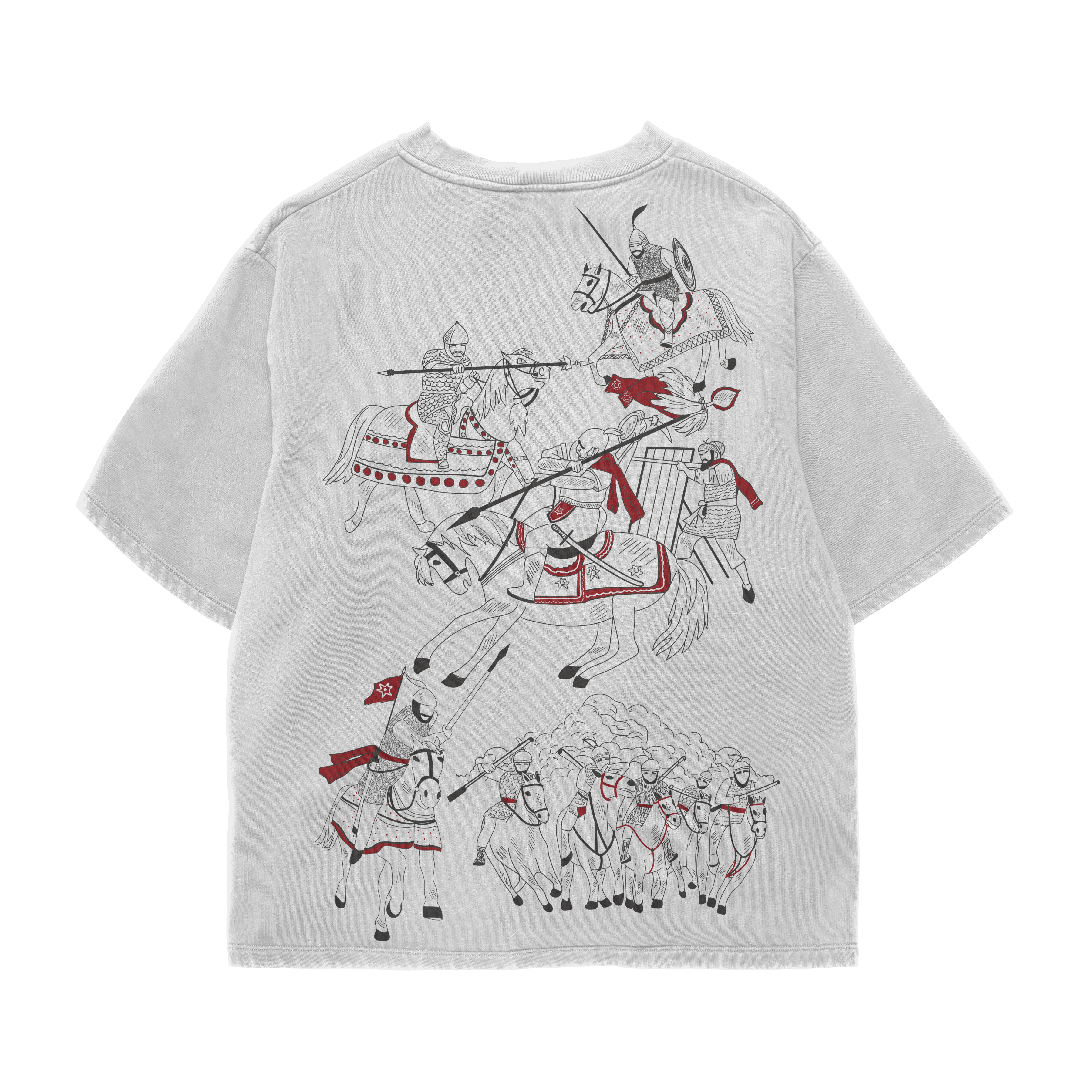 Warrior Edition Oversized Off-White T-shirt