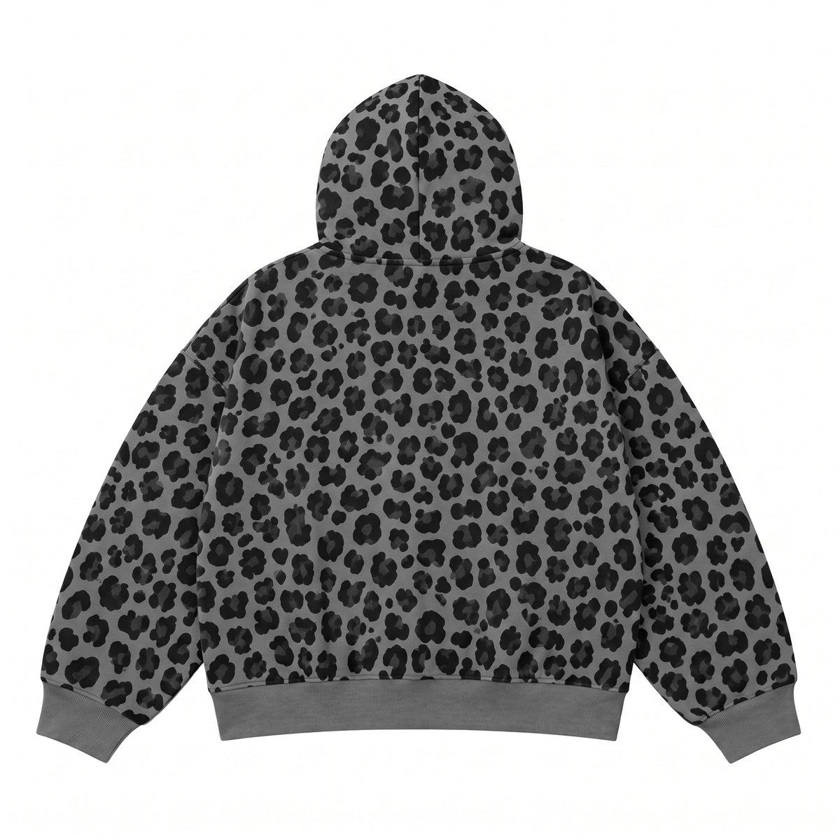 Shadow Leopard Zip Hoodie